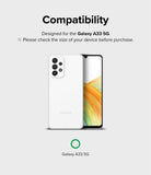 Galaxy A33 5G Screen Protector [2P] | Invisible Defender - White Galaxy A33 5G phone showing front and back views.