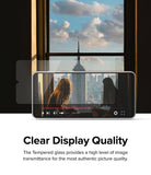 Galaxy A33 5G Screen Protector [2P] | Invisible Defender - Transparent screen protector overlaying a smartphone display.