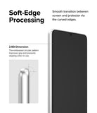 Galaxy A33 5G Screen Protector [2P] | Invisible Defender - Galaxy A33 5G Screen Protector - Smartphone with curved-edge screen protector, highlighting 2.5D dimension and soft edges.