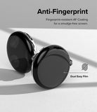 Google Pixel Watch 2 / 1 Screen Protector | Dual Easy Film (3P) - Two smartwatches showing anti-fingerprint film efficacy.