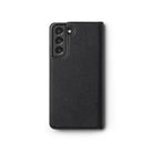Galaxy S22 Plus Case | Folio Signature Standard - Black textured leather folio case for Galaxy S22 Plus with camera cutout.