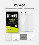 Galaxy S22 Plus Screen Protector | Invisible Defender Glass [2P] - Galaxy S22 Plus Screen Protector - Two tempered glass protectors, cleaning wipes, install guide, cloth, and squeegee.
