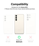 Galaxy S23 Plus Screen Protector | Silk Shield Film [2 Pack] - Galaxy S23 Plus Screen Protector - Compatibility chart showing Galaxy S23, S23+, and S23 Ultra with a green check for S23+.