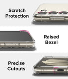 Galaxy S23 Case | Fusion Card - Close-ups showing camera scratch protection, raised screen bezels, and precise port cutouts.