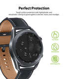 Galaxy Watch 3 45mm | Easy Flex - Smartwatch with screen protector showing water beading and fingerprint resistance.