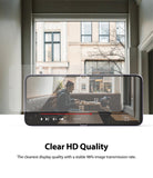 Galaxy Z Flip 3 Screen Protector - Transparent screen protector overlaying a smartphone displaying a clear video.