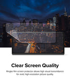 Galaxy Z Fold 4 Screen Protector | Dual Easy Film - Transparent screen protector being applied to a smartphone display.