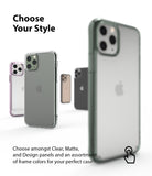 iPhone 11 Pro Case | Fusion Matte - Multiple iPhone 11 Pro phones with various colored cases arranged on a white background.