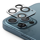 iPhone 12 Pro Max | Camera Protector Glass [3 Pack] - iPhone 12 Pro Max | Camera Protector Glass - Transparent lens protector hovering above the triple camera module.