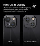 iPhone 13 Mini / 13 | Camera Protector Glass [3 Pack] - Comparison showing a cracked camera lens versus an intact one.