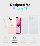 iPhone 13 Case | Fusion Card - Comparison chart showing iPhone 13 is the only compatible model among the 13 series.