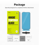 iPhone 14 Pro Max Screen Protector | Full Cover Glass - iPhone 14 Pro Max Screen Protector - Ringke tempered glass box, screen protector with install tool, and cleaning kit.