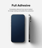 iPhone 14 Pro Screen Protector | Full Cover Glass - iPhone 14 Pro Screen Protector - Front and side views of an iPhone with a full-coverage screen protector applied.