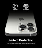 iPhone 14 Pro Max / 14 Pro | Camera Protector Glass [3 Pack] - iPhone camera lens protector with touch and anti-fingerprint icons.