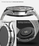 Xiaomi Watch S1 (46mm) 46-01 (ST) Silver - Close-up views of the silver watch case, side buttons, and rear health sensors.