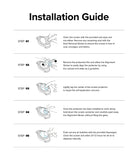 Xiaomi Watch S1 46mm | Glass for Bezel Styling [4P] - Five-step illustrated guide for applying a watch screen protector.
