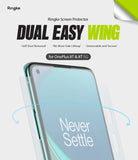 OnePlus 8T / 8T Plus 5G Screen Protector | Dual Easy Film - OnePlus 8T / 8T Plus 5G Screen Protector - Ringke Dual Easy Wing screen protector applied to a OnePlus 8T smartphone.