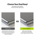 OnePlus 8T / 8T Plus 5G Screen Protector | Dual Easy Film - Comparison of standard Dual Easy Film and wrap-around Wing Film.