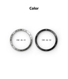 OnePlus Watch 46mm | Bezel Styling - Two circular watch bezels in silver and black with engraved minute markers.