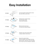 Google Pixel 7 Pro | Camera Protector Glass [3 Pack] - Five-step illustrated guide for installing a camera lens protector.
