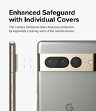 Google Pixel 7 Pro | Camera Protector Glass [3 Pack] - Google Pixel 7 Pro | Camera Protector Glass - Individual tempered glass covers aligning with phone camera lenses.