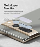Google Pixel 7 Pro | Camera Protector Glass [3 Pack] - Google Pixel 7 Pro Camera Protector Glass - Exploded view showing AF coating, tempered glass, and AB film layers.