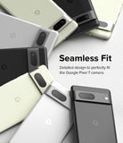 Google Pixel 7 | Camera Protector Glass [3 Pack] - Multiple Google Pixel 7 phones arranged in a circle with camera protectors.