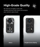 Redmi Note 11 Pro / 11 Pro 5G | Camera Styling - Comparison of a cracked phone camera lens versus one protected by an aluminum cover.