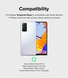 Redmi Note 11 Pro / 11 Pro 5G Screen Protector [2P] | Invisible Defender - Redmi Note 11 Pro / 11 Pro 5G Screen Protector - Compatibility chart showing a silver smartphone and compatible models.