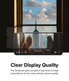 Redmi Note 11 Pro / 11 Pro 5G Screen Protector [2P] | Invisible Defender - Redmi Note 11 Pro / 11 Pro 5G Screen Protector - Transparent glass overlaying a smartphone screen showing a city view.
