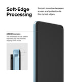 Redmi Note 11 Pro Plus Screen Protector | Invisible Defender Glass [2P] - Redmi Note 11 Pro Plus Screen Protector - Close-up of phone screen with curved edges and 2.5D soft-edge processing.