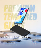 Redmi Note 11 / 11S Screen Protector [2P] | Invisible Defender - Two smartphones floating above others with a glass screen protector overlay.