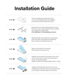 Redmi Note 11 / 11S Screen Protector [2P] | Invisible Defender - Redmi Note 11 / 11S Screen Protector - Six-step illustrated installation guide for applying a screen protector.