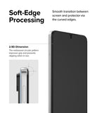 Redmi Note 11 / 11S Screen Protector [2P] | Invisible Defender - Redmi Note 11 / 11S Screen Protector - Diagram showing soft-edge processing and 2.5D dimension on a smartphone screen.