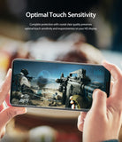 Google Pixel 3 XL Screen Protector | Dual Easy Film - Hands holding a phone playing a first-person shooter game.
