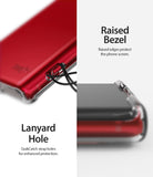 Galaxy Note 10 Case | Air - Clear (Dot) - Close-up of phone case showing lanyard hole and raised bezel for screen protection.