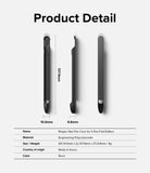 Galaxy S Pen (Fold Edition) Holder | Slim - Technical diagram showing dimensions and specifications of the black pen case.