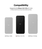 iPhone 12 / 12 Pro Screen Protector | Invisible Defender Glass - Compatibility chart showing 5.4, 6.1, and 6.7-inch phones.