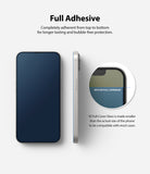iPhone 13 Mini Screen Protector | Invisible Defender Glass - iPhone 13 Mini Screen Protector - Front and side views of a phone with a full-adhesive glass screen protector installed.