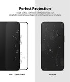 iPhone 13 Mini Screen Protector | Invisible Defender Glass - Comparison showing clean screen protector versus smudged screen.