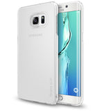 Galaxy S6 Edge Plus Case | Slim - Clear slim protective case on a white Samsung Galaxy S6 Edge Plus smartphone.